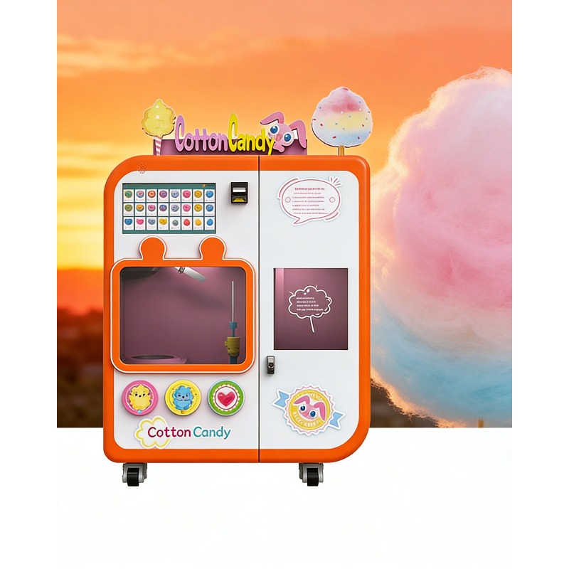 آلة بيع حلوى القطن الأوتوماتيك - مراجعة Candy Vending Machine وسعره