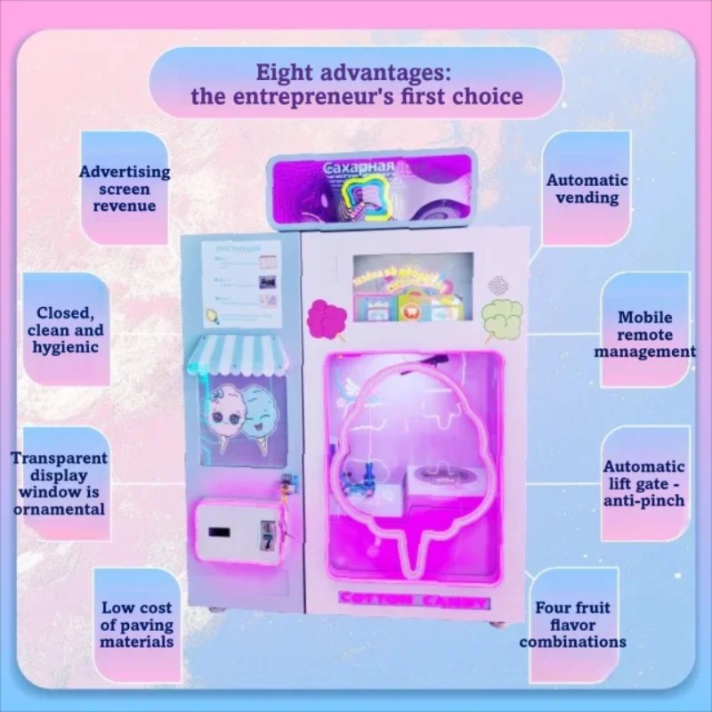 ماكينة بيع حلوى القطن متعددة ا - مراجعة Candy Vending Machine وسعره